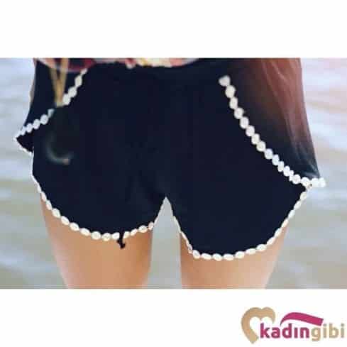 Bayan Kumaş Şort Modelleri